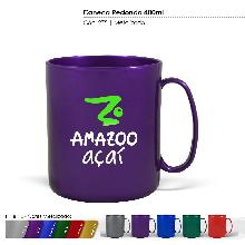 CANECA REDONDA PLÁSTICA 400ML